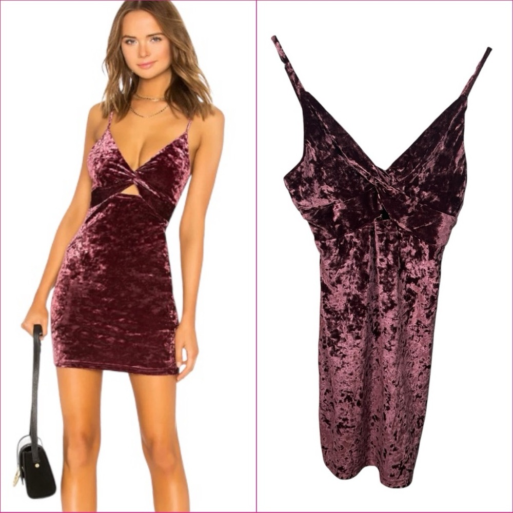 Free People Come Together Bodycon‎ Dress Raspberry Size XS NWT Hoco Formal Night